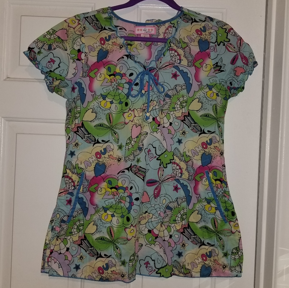 Koi Kathy Peterson scrub top (small)